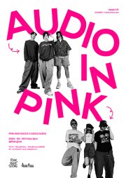 PINK HIGH SOCKS X ADIOS AUDIO: AUDIO IN PINK