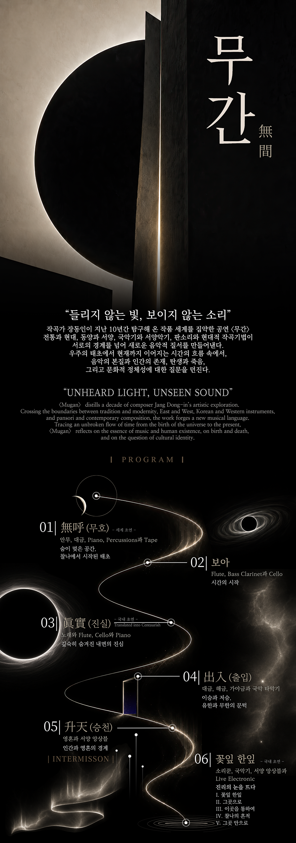 작곡가 장동인 작품발표회: 무간: 들리지 않는 빛, 보이지 않는 소리 소개 이미지 1