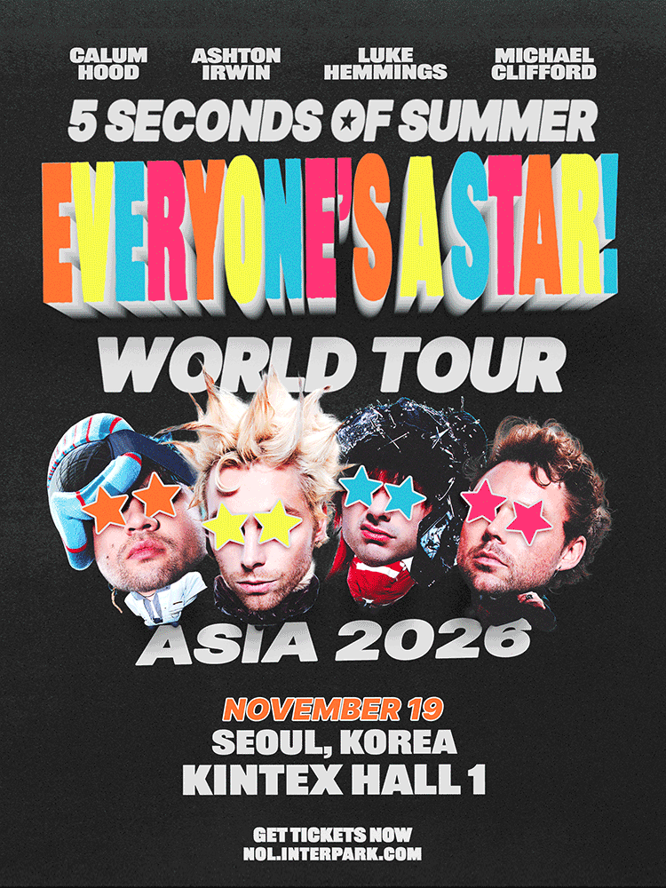 5 Seconds Of Summer 내한공연 포스터