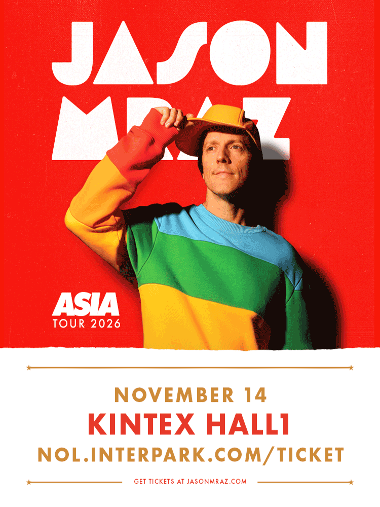 제이슨 므라즈 (Jason Mraz) 아시아 투어 포스터