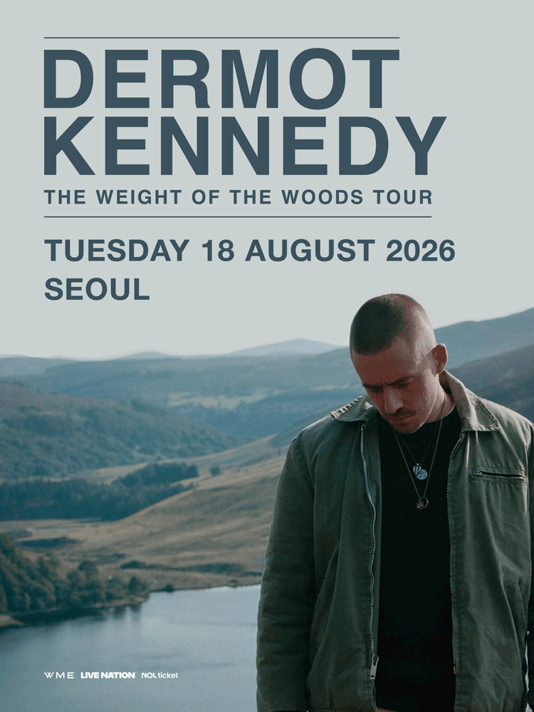 더못 케네디 첫 단독 내한공연 Dermot Kennedy THE WEIGHT OF THE WOODS TOUR [서울] 포스터