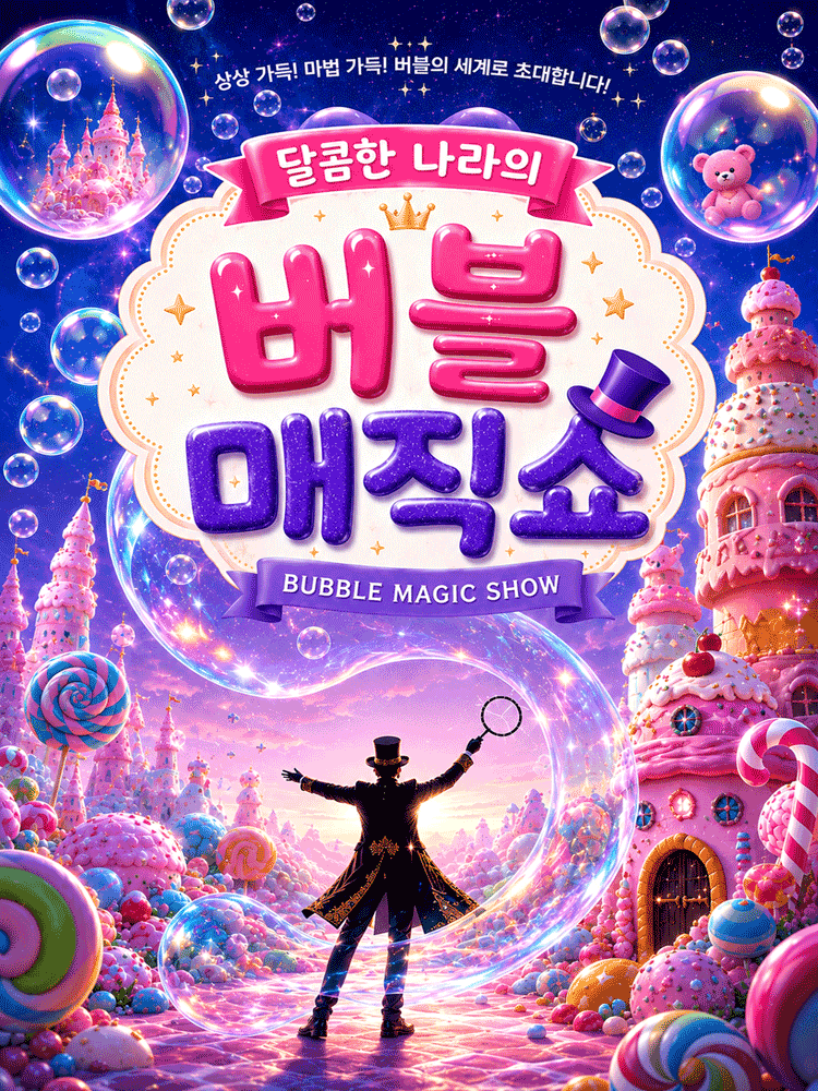 달콤한나라의 버블매직쇼 포스터