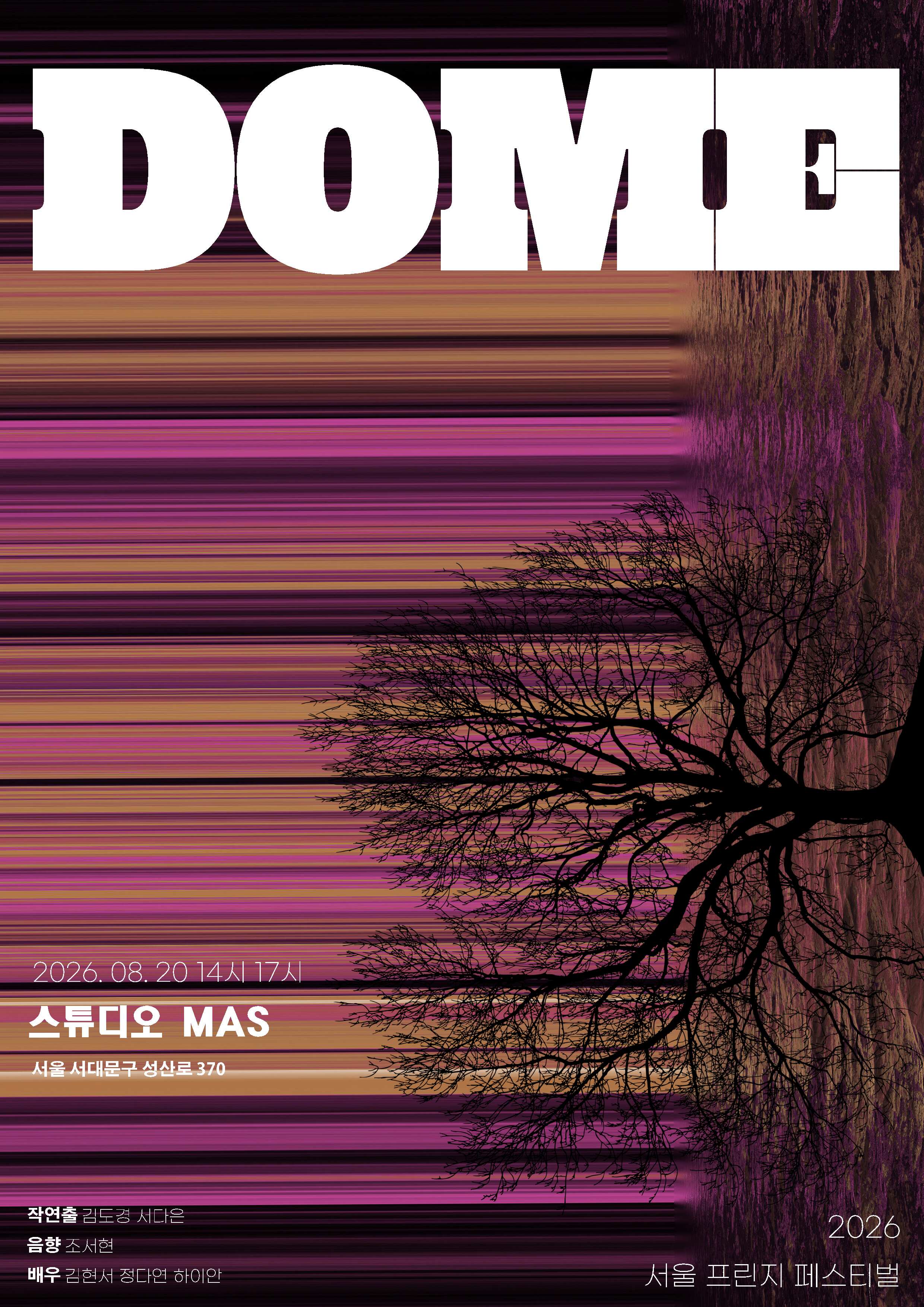 제29회 서울프린지페스티벌, DOME 공연 포스터