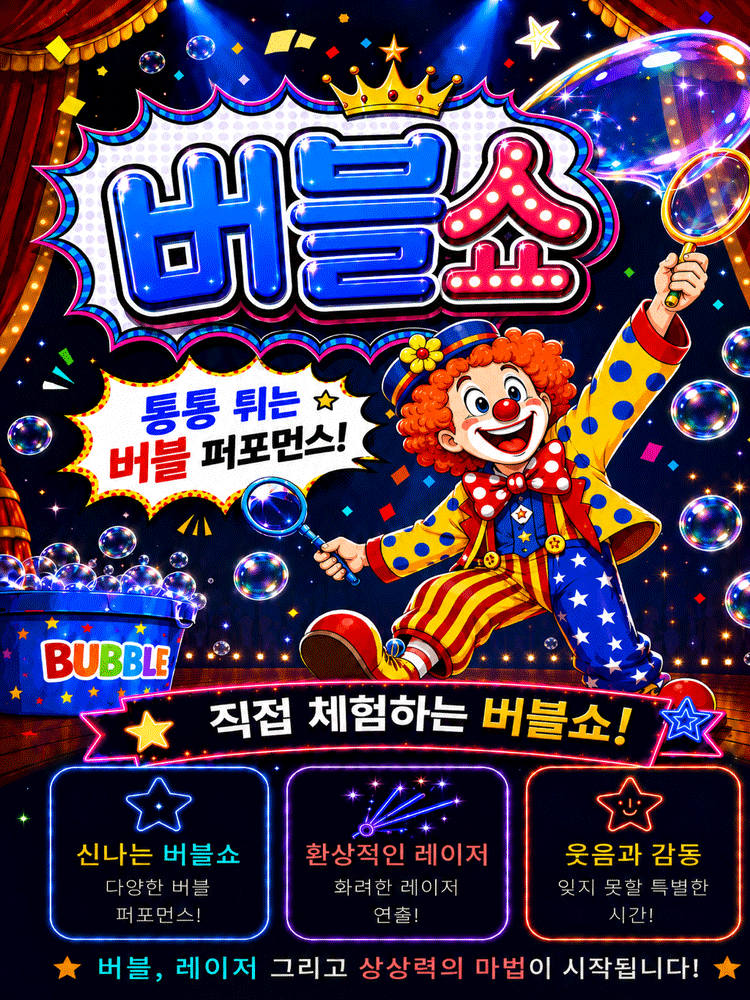 매직버블쇼 [진주] 포스터