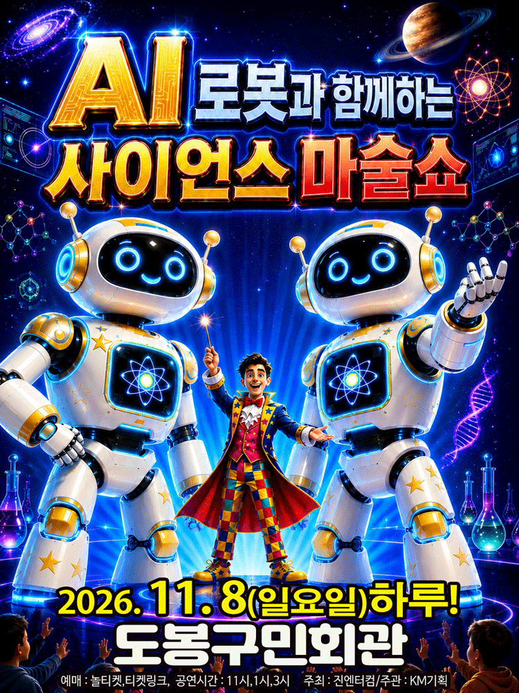 AI로봇과 함께하는 사이언스 마술쇼 포스터