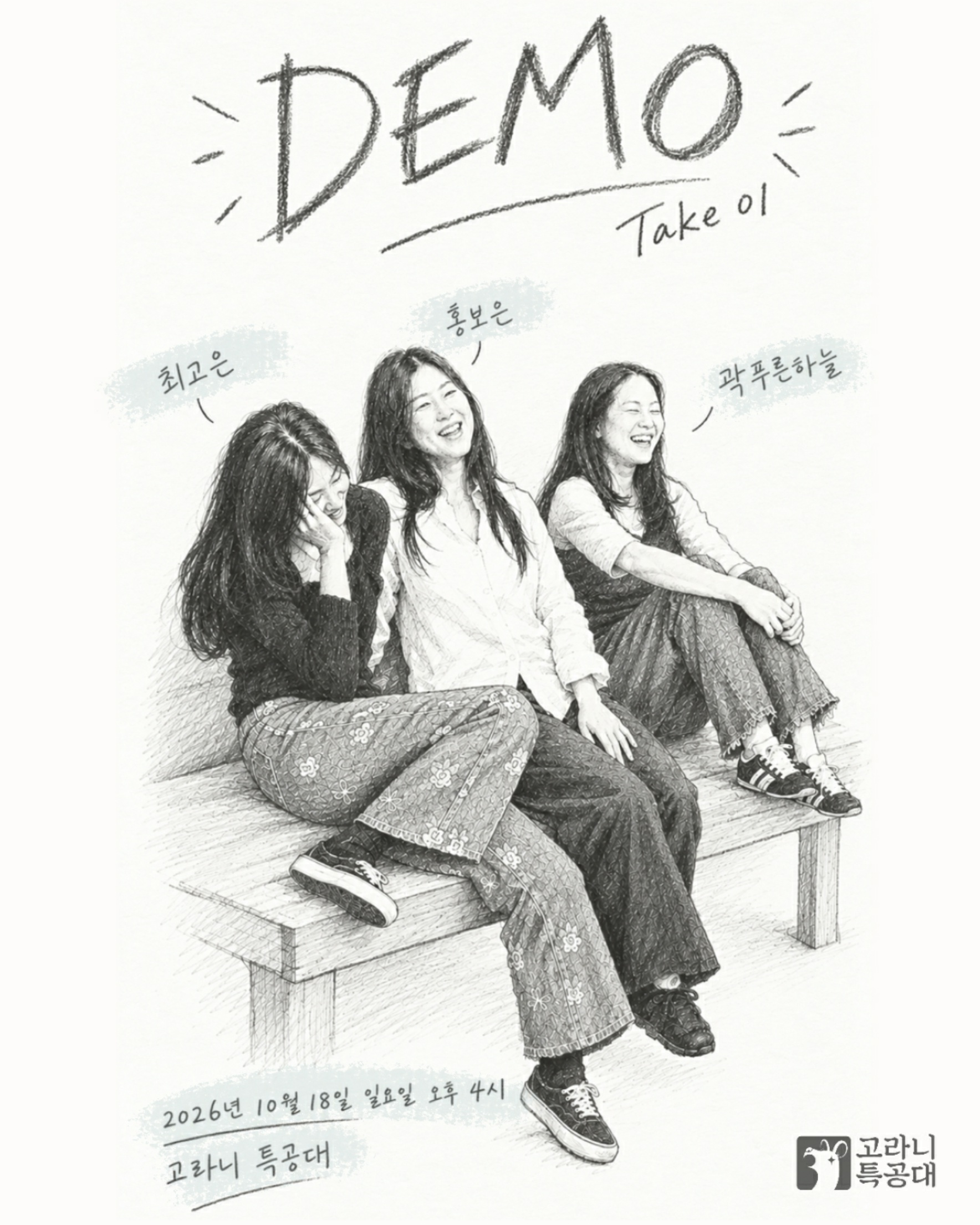 EARS-UP DEMO, take 01: Choi Go-eun & Hong Bo-eun & Gwak Pureun-haneul